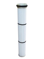 Élément filtrant collecteur de poussière métallique Hua Hang pour silo à ciment, réservoir supérieur Zoomlion Sany, remplacement pour filtration d'air industrielle