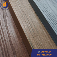 Planche de terrasse en WPC co-extrudé massif de 15 mm, antidérapante, grain de bois 3D, revêtement de sol imperméable, garantie 15 ans pour patio commercial