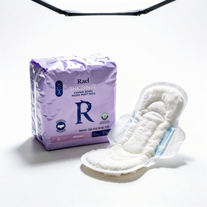 Rael Shigonite Cotton Pad Overnight Extra Absorbant 57cm Pour utilisation nocturne - Product Image 3