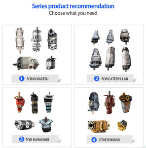 Pompe hydraulique <span class=keywords><strong>de</strong></span> remplacement haute pression à 3 étages en tandem WanXun WA600-3C pour chargeuse sur pneus Komatsu 705-56-47000 7055647000 - Product Image 5