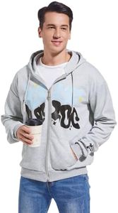 <span class=keywords><strong>Felpa</strong></span> con Cappuccio Unisex Stile Y2K con Zip Integrale, 100% <span class=keywords><strong>Poliestere</strong></span>, Oversize, Streetwear Invernale per Uomini e Ragazzi - Product Image 4