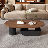 Table basse en bois massif de style vintage, style rétro, luxe simple, salon, nouvelle table à thé haut de gamme, style chinois