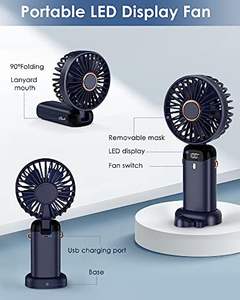 2023 nueva llegada de mano USB recargable Navidad personalizable escritorio Mini pequeño ventilador portátil al aire libre - Product Image 2