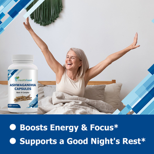 Hot Sale Ashwagandha Capsules Extra Strength Stress & Mood Support <b>Supplement</b> Promotes Quality Sleep for Adults 60 Capsules - Product Image 3