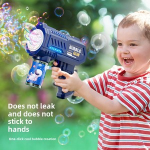 Nouvelle Machine à Bulles Transfrontalière pour Enfants, Pistolet Gatling Automatique Lumineux en Plastique, Cadeau pour 0-24 Mois - Product Image 2