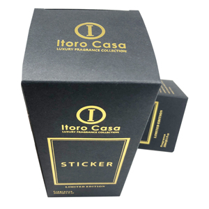 Custom High Quality printed Gold foil Silver Foil Cosmetic bottle gift packaging Black card paper box printing