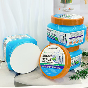 Hochwertiges Minz-Meersalz-Badesalz Peeling-Zucker 650g Hyaluronsäure Feuchtigkeitsspendendes Reinigendes Peeling-Scrub - Product Image 5