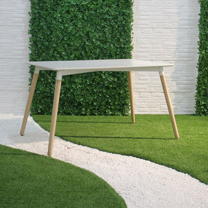 Ensemble de table à manger vintage en chêne 5 pièces Ensemble de table de bar avec pieds en fer pour salon - Product Image 6