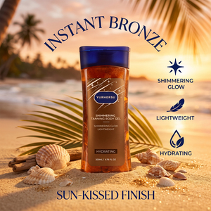Gel Bronceador Corporal Brillante de Marca Privada OEM, con Glicerina, Manteca de Cacao <span class=keywords><strong>y</strong></span> Aceite de Girasol, Hidratante, para un Brillo Radiante en la Piel, Ideal para el Verano <span class=keywords><strong>y</strong></span> la <span class=keywords><strong>Playa</strong></span> - Product Image 1
