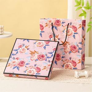 Boîte-cadeau écharpe en soie couverture terre orange de qualité supérieure <span class=keywords><strong>papier</strong></span> de vacances <span class=keywords><strong>vide</strong></span> haut de gamme pour châle pour cadre photo avec manipulation de gaufrage - Product Image 3