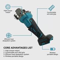 Mini-meuleuse d'angle sans fil électrique multifonctionnelle industrielle rechargeable sans balais à batterie coulissante pour le bricolage