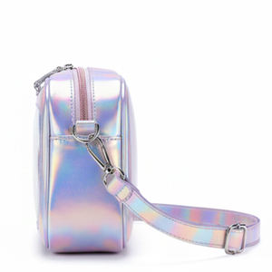 Nouveauté Sac à bandoulière transparent Ita Bag scintillant holographique Parfait pour les fans d'anime, les collectionneurs de badges pour les fêtes et les festivals - Product Image 3