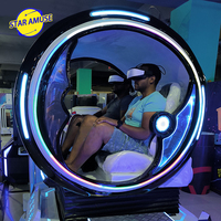 Machine de jeu VR pour deux personnes, vaisseau spatial aérospatial, machine de jeu vidéo, simulateur de voyage dans le temps d'usine, grande console de divertissement