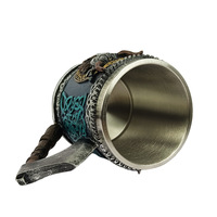Battle Axe En Acier Inoxydable Tasse À Bière Tasse À Café Halloween Cadeau pour Hommes Unique Durable Tankard pour Bar Party G25-591