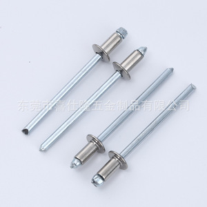 Rivets en acier inoxydable personnalisés en gros, rivets à percussion en aluminium, rivets aveugles <span class=keywords><strong>couleur</strong></span> argent naturel pour la construction - Product Image 3