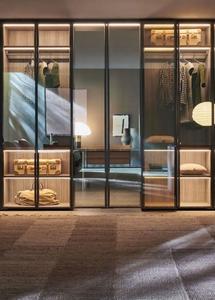 Tủ quần áo cao cấp đặt làm riêng với cửa, phong cách hiện đại châu Âu, chất liệu gỗ vân tự nhiên, tủ quần áo phòng ngủ - Product Image 2