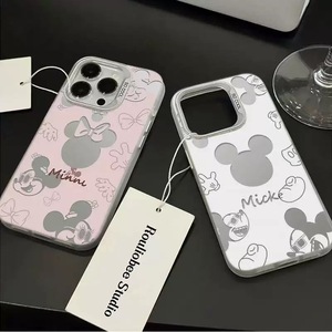 <span class=keywords><strong>Coque</strong></span> de téléphone Mickey Mouse creuse pour Apple 17 <span class=keywords><strong>Pro</strong></span> <span class=keywords><strong>Max</strong></span>, <span class=keywords><strong>iPhone</strong></span> 16, <span class=keywords><strong>Coque</strong></span> de couple pour 15 Plus/<span class=keywords><strong>14</strong></span> <span class=keywords><strong>Pro</strong></span> - Super Mignonne - Product Image 4