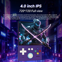 Consola de juegos portátil retro con WiFi Linux, pantalla HD IPS de 4.0 pulgadas, consola de juegos con juegos clásicos precargados, consola de videojuegos de bolsillo
