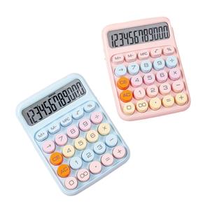 เครื่องคิดเลขขนาดเล็กสีสันสดใส 12 หลัก วัสดุ ABS สำหรับใช้ในสำนักงานและนักเรียน พร้อมฟังก์ชันหน่วยความจำ - Product Image 4