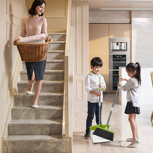 Set di Carrello per Scopa e Paletta in Materiale PET Giallo, Nuovo Design 2023 per Pulizie Professionali in Giardino - Product Image 2