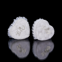 Fournitures de décoration de mariage boîte à bagues de mariée pour anniversaire saint valentin anniversaires mariages cadeaux dentelle anneau de mariage oreiller