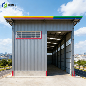 อาคารโรงงานอุตสาหกรรมโลหะสำหรับโรงเก็บเครื่องบินและเหมืองแร่ โครงสร้างเหล็กชุบสังกะสีสูง 100X200X25  แบบสมาร์ท ปลอดภัย และเหมาะสมที่สุด - Product Image 1