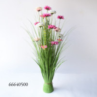 Petit bonsaï synthétique de 40 cm, herbe d'oignon blanche, 4 têtes de narcisse, plantes en pot pour mariage, Noël, maison