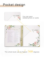 Catalogue de Cahiers Personnalisés Impression Transfert Spirale Or Rose Organisateur Couverture Rigide Journal de Mariage Cahier Agenda