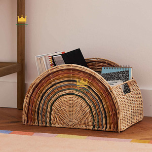 Nouveauté : Panier à linge pour enfants en rotin écologique en forme d'animal arc-en-ciel pour le rangement des vêtements et des jouets, prix de gros - Product Image 3