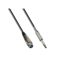 Câble micro 6.35mm (1/4 Pouces) SRT à Câble XLR (Mâle à Mâle)