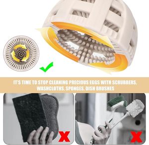 <b>Egg</b> Scrubber Silicone <b>Egg</b> Washer <b>Machine</b> Tool <b>Egg</b> Spinning Cleaner Brush - Product Image 4
