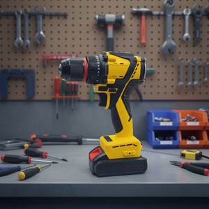 <span class=keywords><strong>Perceuse</strong></span> à percussion magnétique sans fil, <span class=keywords><strong>perceuse</strong></span> à vitesse variable au lithium-ion pour le perçage, l'usinage et la fabrication de métaux - Product Image 1