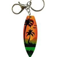 Porte-clés Souvenir Mini Surf, Souvenirs Hawaïens d'Été, Cadeaux Amusants, Jouets, Pendentifs Plage, Cocotier, Planche de Surf