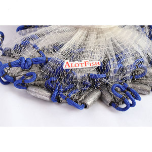 0.75lb 6ft 3/8 "chì Bob Nylon mono câu cá đúc Net ném lưới đánh cá tôm đúc Net - Product Image 5