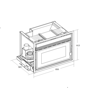JOOCHEN - Chimenea de Pellets Moderna de Acero de 9KW para Empotrar en Pared, con Control Remoto, Sin Humo, para Sala de Estar, Uso Interior - Product Image 4