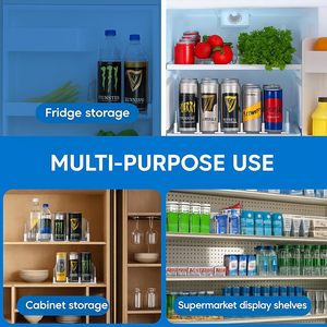 Organizador de bebidas de empuje automático, alimentador de latas deslizantes, dispensador de refrescos para nevera - Product Image 4