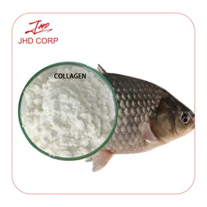 JHD производитель, лучший продавец, пищевая кожа, отбеливающая сырая рыба, коллаген, изготовленный с 100% пептидным коллагеновым порошком, частная этикетка