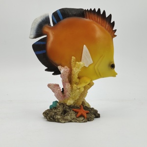 Wholesale Cute Tropical Fish Figurine Vivid Flippity Betta Ornament Artificial Polyresin Fish <strong>Tank</strong> Decor Anime Ocean <strong>Themes</strong> - Product Image 6