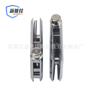 Xin Xiong Jia Glass <b>Clip</b> 304 Stainless Steel <b>Mirror</b> Finish Screw Installation For Glass Door Hardware - Product Image 2