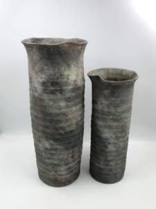 Vase Poterie Japonaise Terra Asymétrique Samo Pot Wabi Sabi Parapluie Stand Vase À Fleurs En Céramique pour Ornements De Fleurs Séchées - Product Image 5