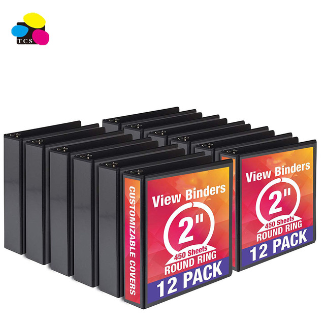 School office use  file folder  hardboard paper 5/3'' character large d 3 ring binders for 175 sheets