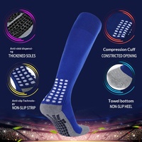 Chaussettes de football pour enfants, mi-mollet, tricotées, antidérapantes, absorbant les chocs, avec semelle en tissu éponge, en polyester, pour l'été (ODM)
