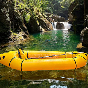 Paquete <span class=keywords><strong>de</strong></span> kayak inflable portátil ligero para exploración y pesca en solitario, barco inflable publicitario fácil <span class=keywords><strong>de</strong></span> llevar - Product Image 1