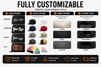 Gorra de Béisbol Deportiva Vintage Personalizada con Luces LED, Bordado 3D, 6 Paneles, Malla de Mezclilla Transpirable, Personalizada para Promociones/Fiestas/Aire Libre