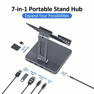 Soporte Ligero para Tablet con Ángulo <span class=keywords><strong>de</strong></span> Visión Ajustable, Hub <span class=keywords><strong>de</strong></span> Expansión, Alimentación y Datos, a <span class=keywords><strong>Precio</strong></span> Competitivo - Product Image 3