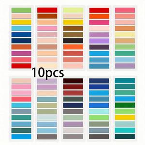 10 ensembles d'onglets d'indexation couleur Morandi, autocollants, inscriptibles, marque-pages pour cahiers, agendas et papeterie - Product Image 1