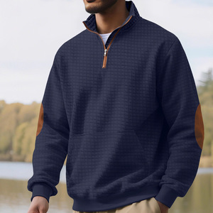 Sudadera Casual de Otoño Invierno para Hombre, con Cierre Frontal, Tejido Jacquard, Gruesa y Cálida, con Etiqueta, Tallas M L XL XXL - Product Image 2