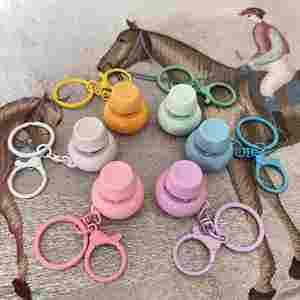 Square Key Round Key Keychain <b>Switch</b> Tester <b>Small</b> Round Key Toy Keyboard Plastic Keychain LED <b>Light</b>-Up Keychain - Product Image 4