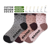 Chaussettes en soie personnalisées avec logo de marque personnalisé, épaisseur standard pour femmes