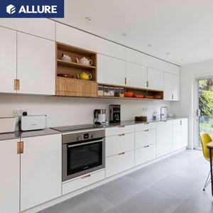 مجموعة خزائن مطبخ فاخرة معلقة بتصميم قياسي من الفولاذ مع الأجهزة في قوانغتشو - Product Image 3